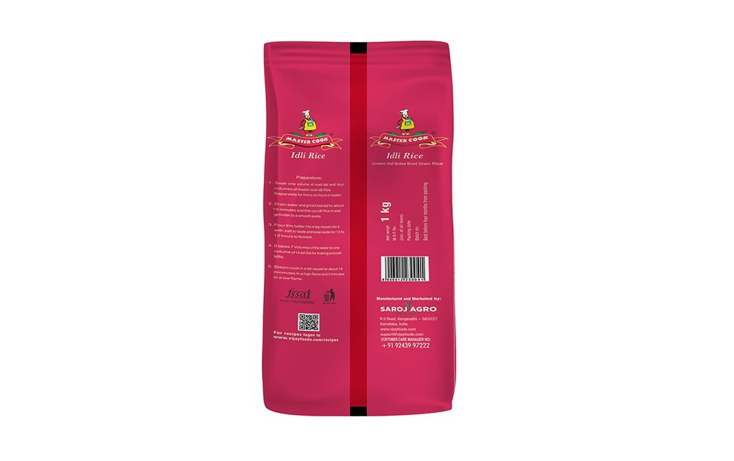 Master Cook Idli Rice    Pack  1 kilogram